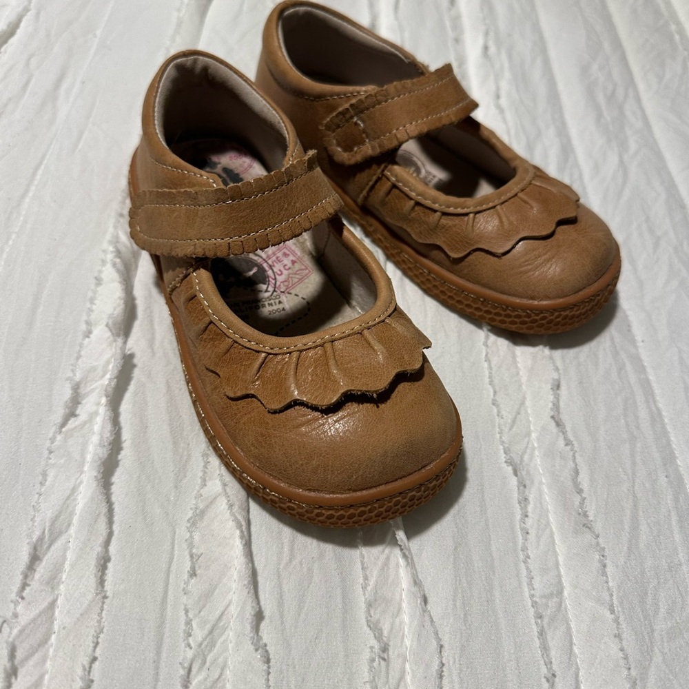 Brown Kids Shoes with Strap